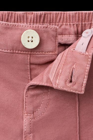 PANTALÓN SARGA MARINE NERVIO - Rosa de Zara