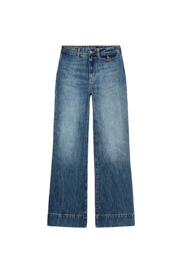 JEAN ZW COLLECTION FLARE TAILLE HAUTE - Bleu de Zara