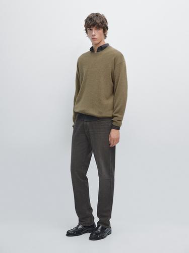 Jeans tapered fit - Gris Antracita de Zara - Imagen 0