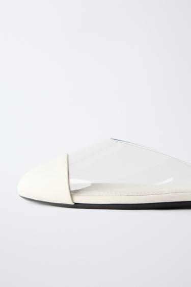 VINYL SLINGBACK SHOES - White by Zara - Image 5