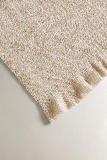 FRINGED THROW - Light beige by Zara - Image 1