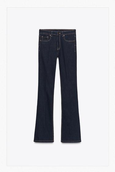 Zara ZW COLLECTION BOOTCUT MID-RISE JEANS - Blue