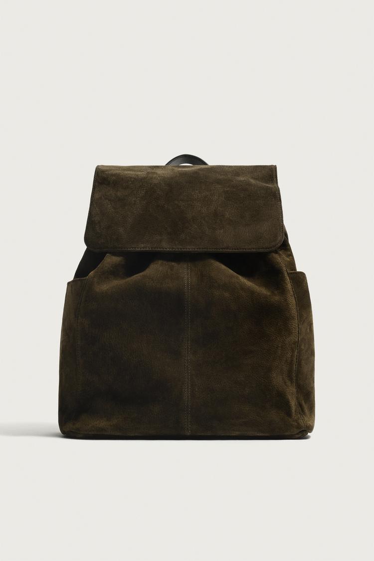 Mochila piel solapa