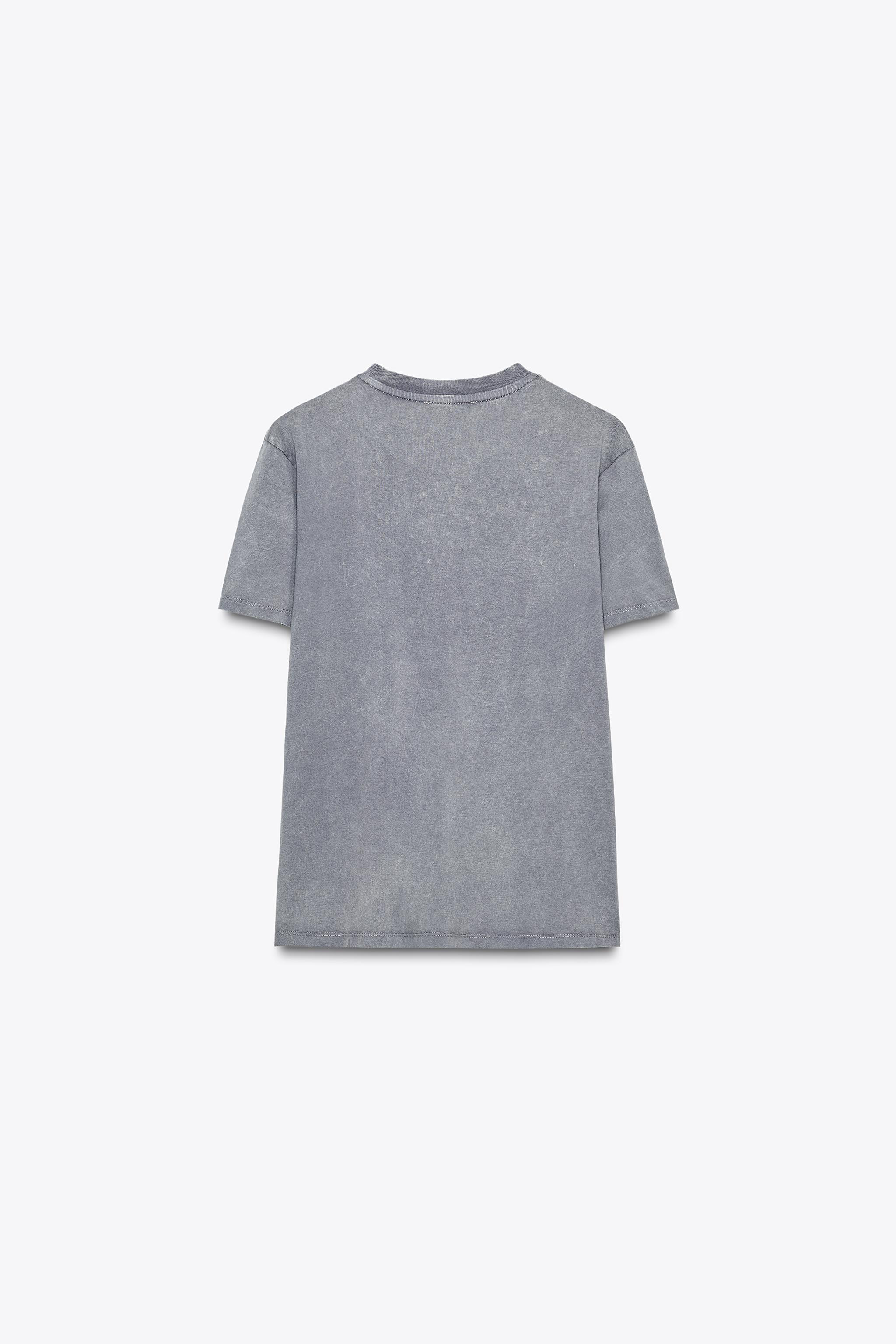 たか WASHED EFFECT SLEEVELESS T-SHIRT - White | ZARA United States