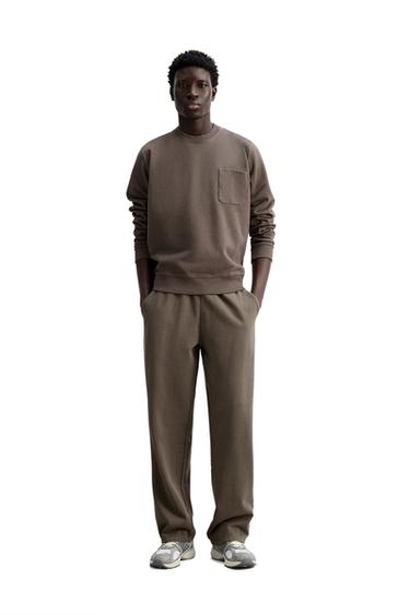 Zara REGULAR FIT JOGGER PANTS - Earth - Image 0