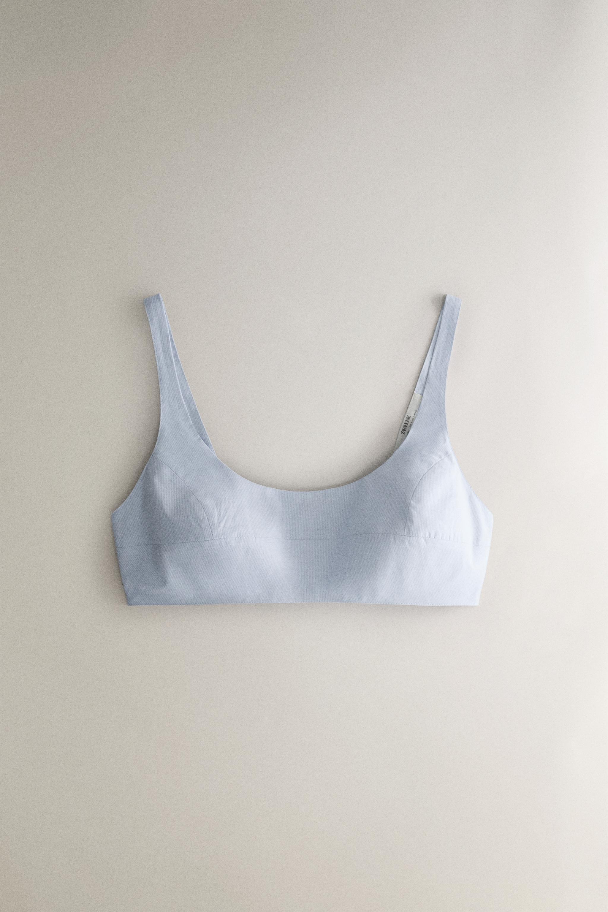 STRIPED TOP — Blue