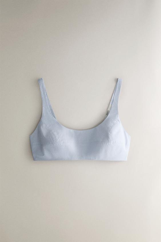 STRIPED TOP - Blue by Zara - Image 0