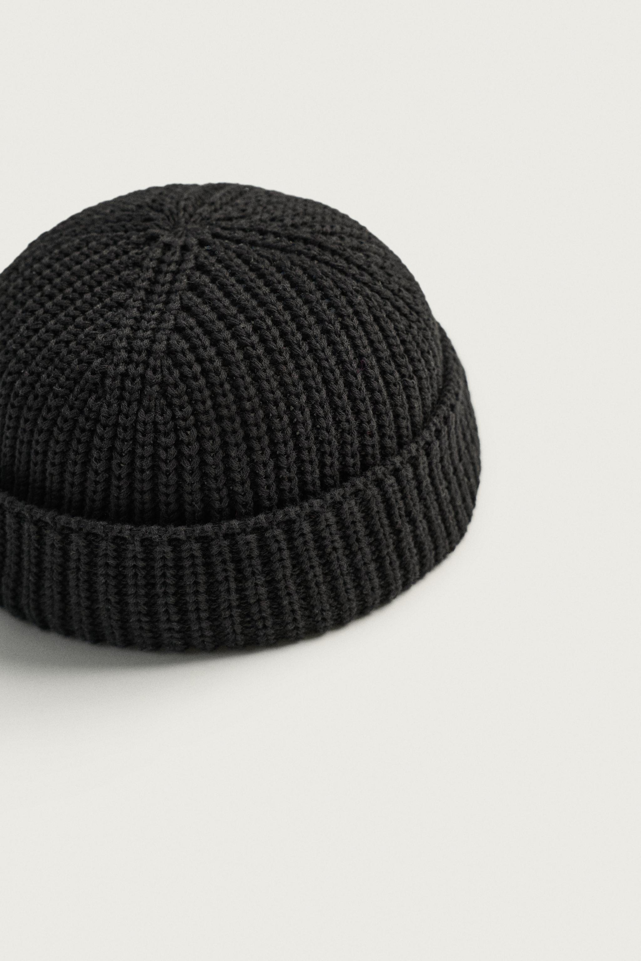 COTTON BLEND KNIT BEANIE
