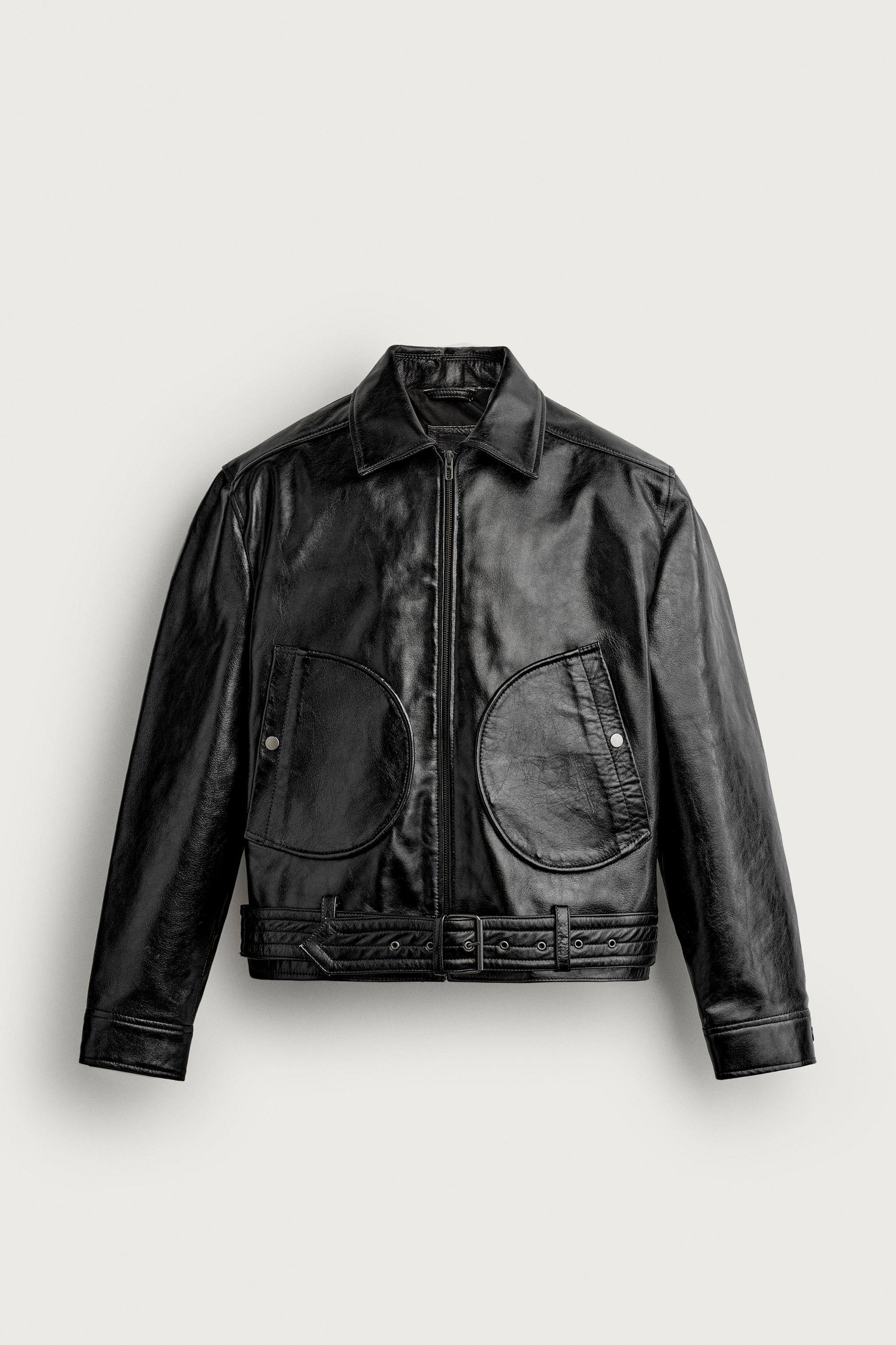 CROPPED LEATHER JACKET