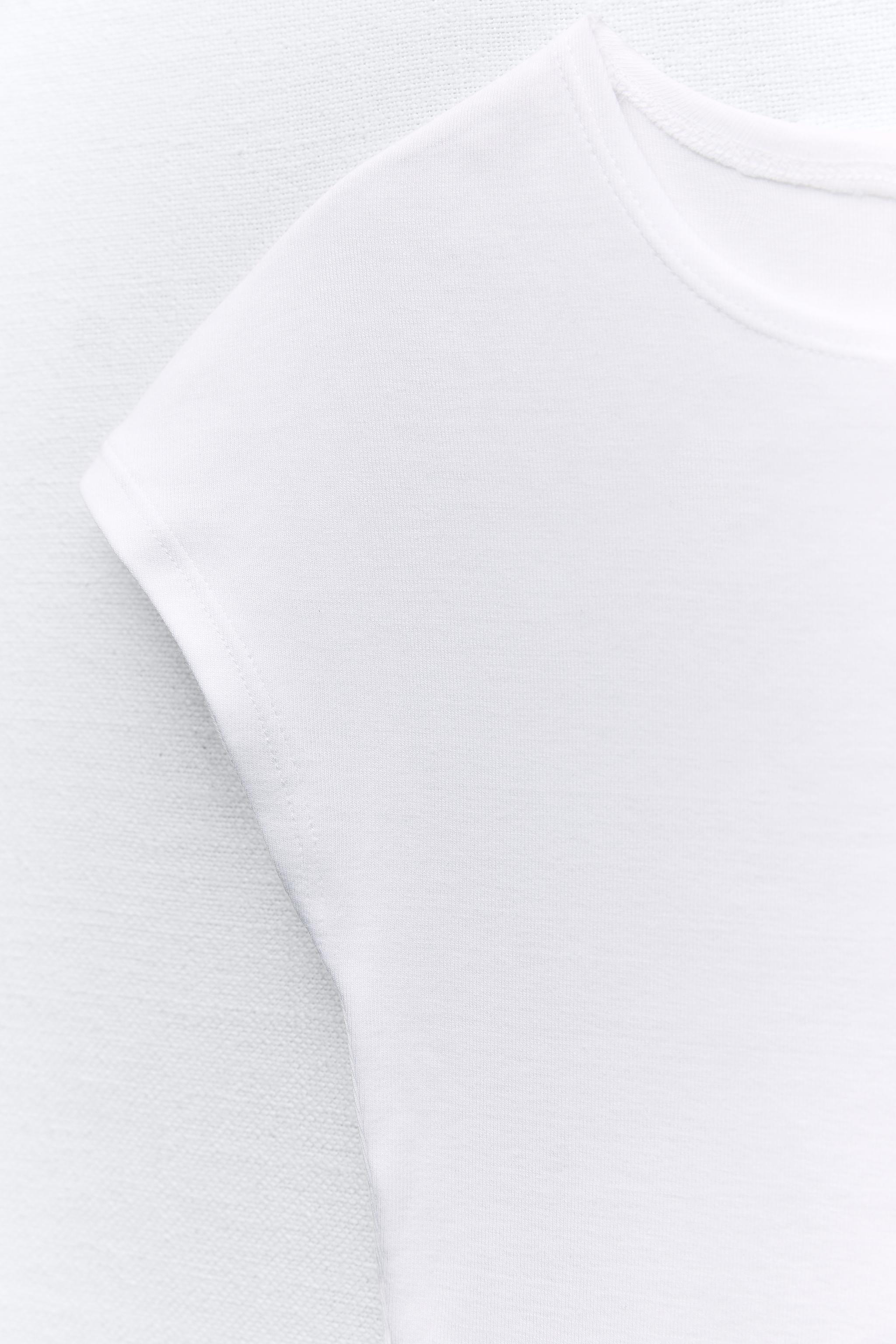 Zara plain white outlet shirt