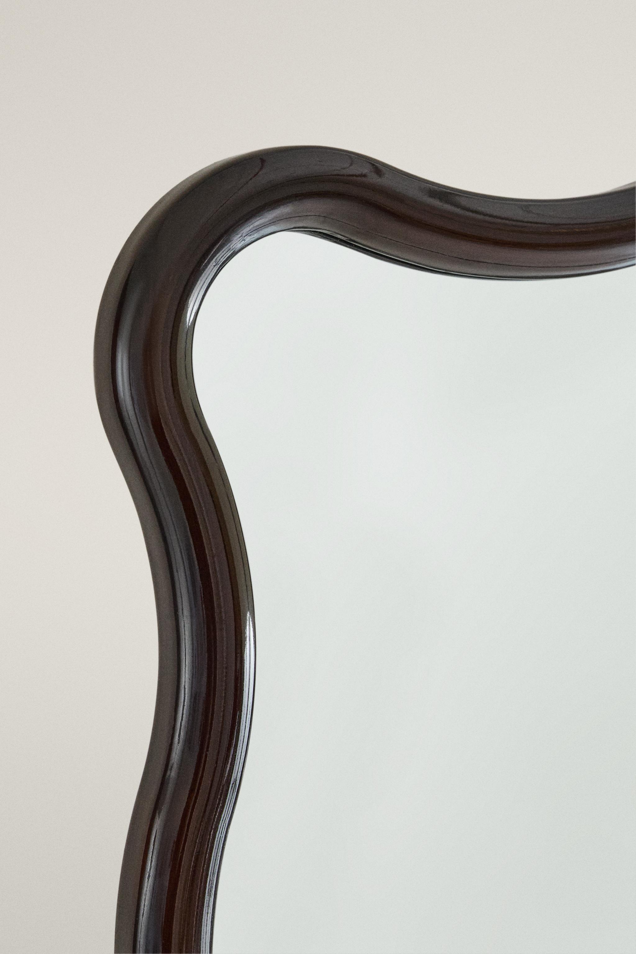 MIROIR SUR PIED CADRE ONDULÉ