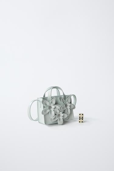 3D FLORAL CROSSBODY BAG - Blue by Zara - Image 5