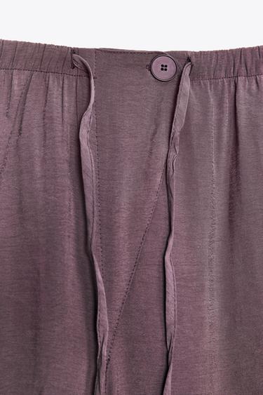 FLOWING CARGO TROUSERS - Lilac by Zara - Image 6