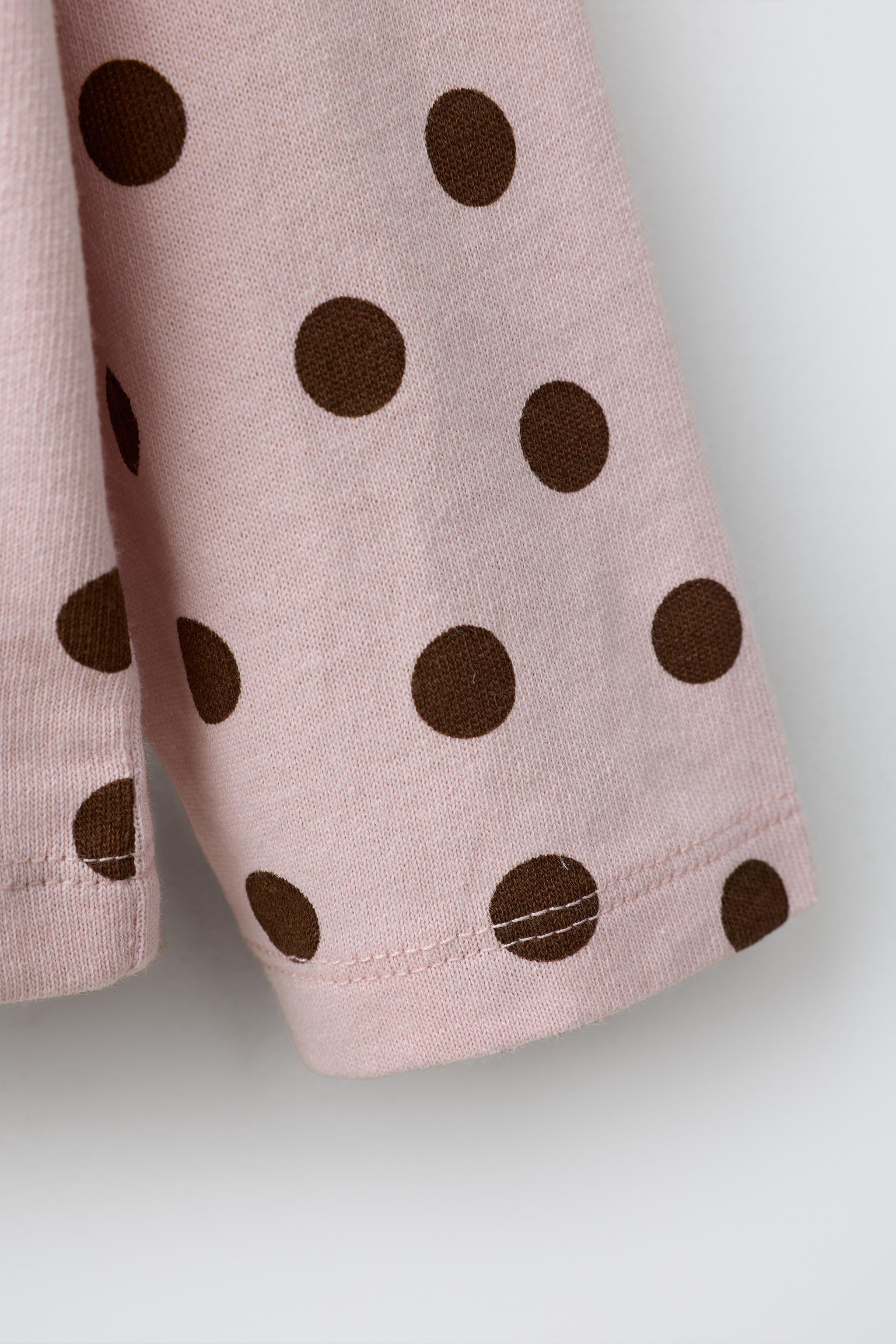 T-SHIRT À POIS ET BRODERIE CERISES