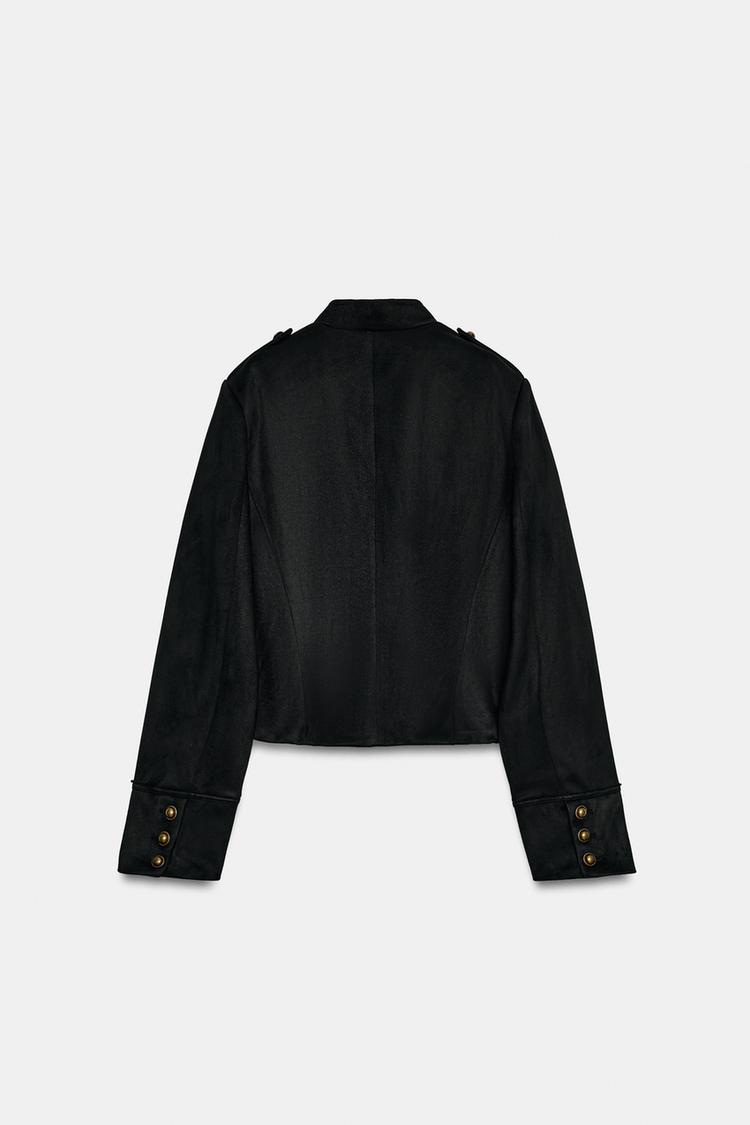 Chaqueta de ante sintético 5