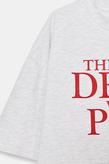THE DEVIL WEARS PRADA T-SHIRT - Grey marl by Zara - Image 6