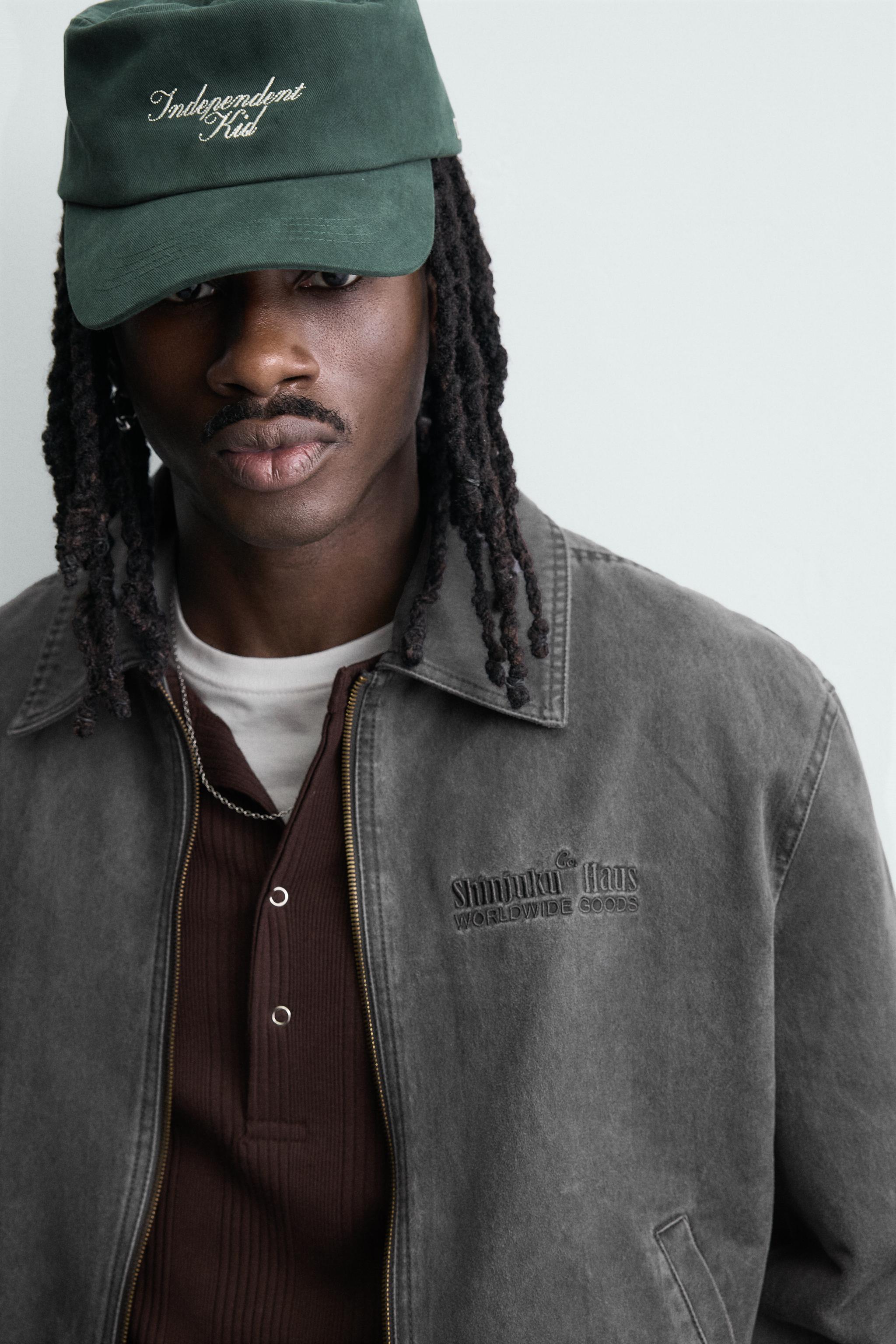 BLOUSON EFFET DAIM DÉLAVÉ