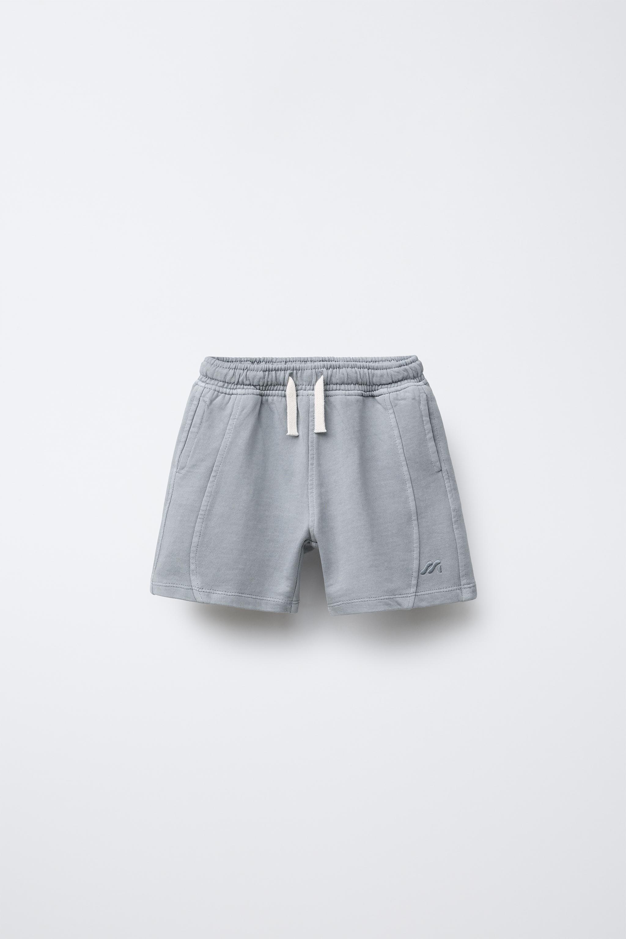 GARMENT DYE EMBROIDERED LOGO BERMUDA SHORTS - Beige | ZARA GARMENT DYE EMBROIDERED LOGO BERMUDA SHORTS - Beige | ZARA