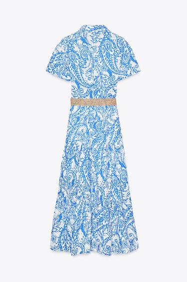 BELTED STRIPED SHIRT DRESS - Multicoloured by Zara - Image 5