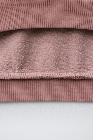SLOGAN PRINT SWEATSHIRT - Dusty pink by Zara - Image 3