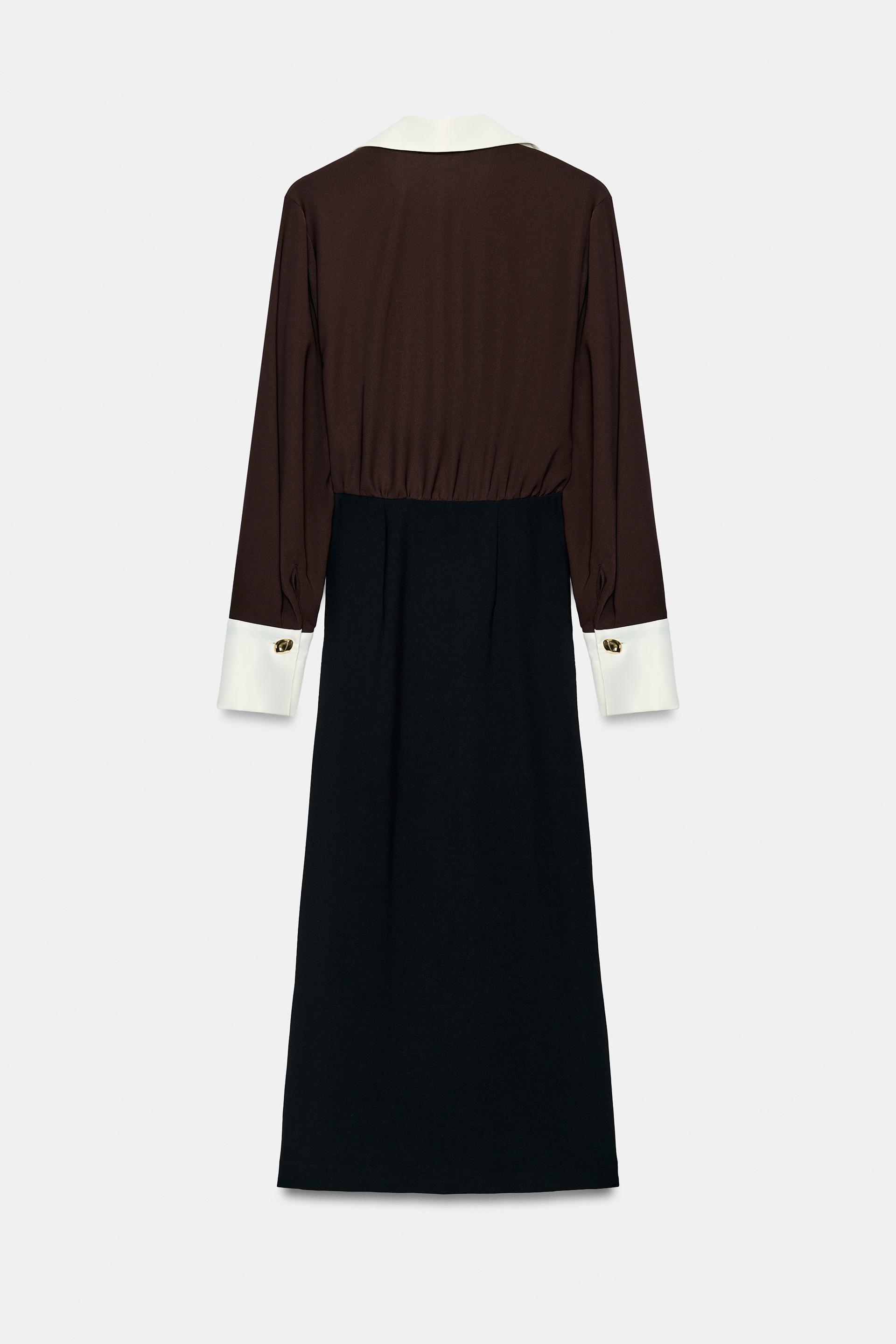 COMBINED BUCKLE MIDI DRESS thumbnail 9