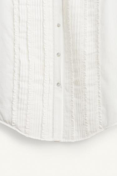 CHEMISE À PLIS ÉDITION LIMITÉE - Blanc de Zara - Image 8