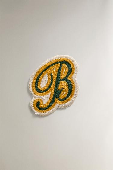 Zara COTTON LETTER B PATCH - Multicolored - Image 0