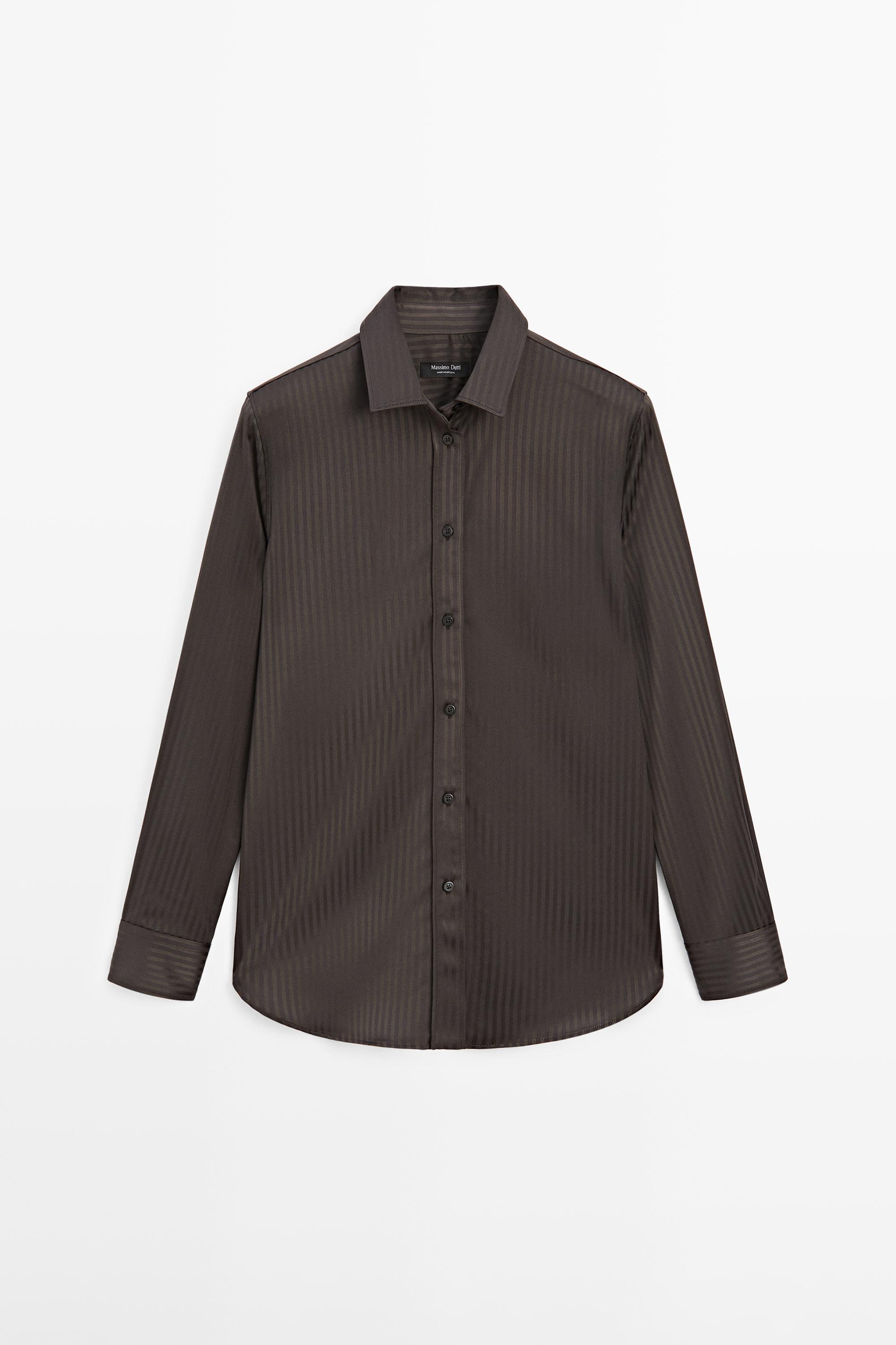 Striped flowing shirt