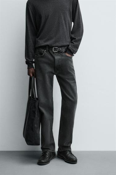 JEANS SLIM FIT KOMFORT - E zezë nga Zara