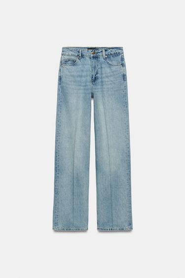 Z1975 STRAIGHT HIGH-WAIST JEANS - Light blue by Zara - Image 7