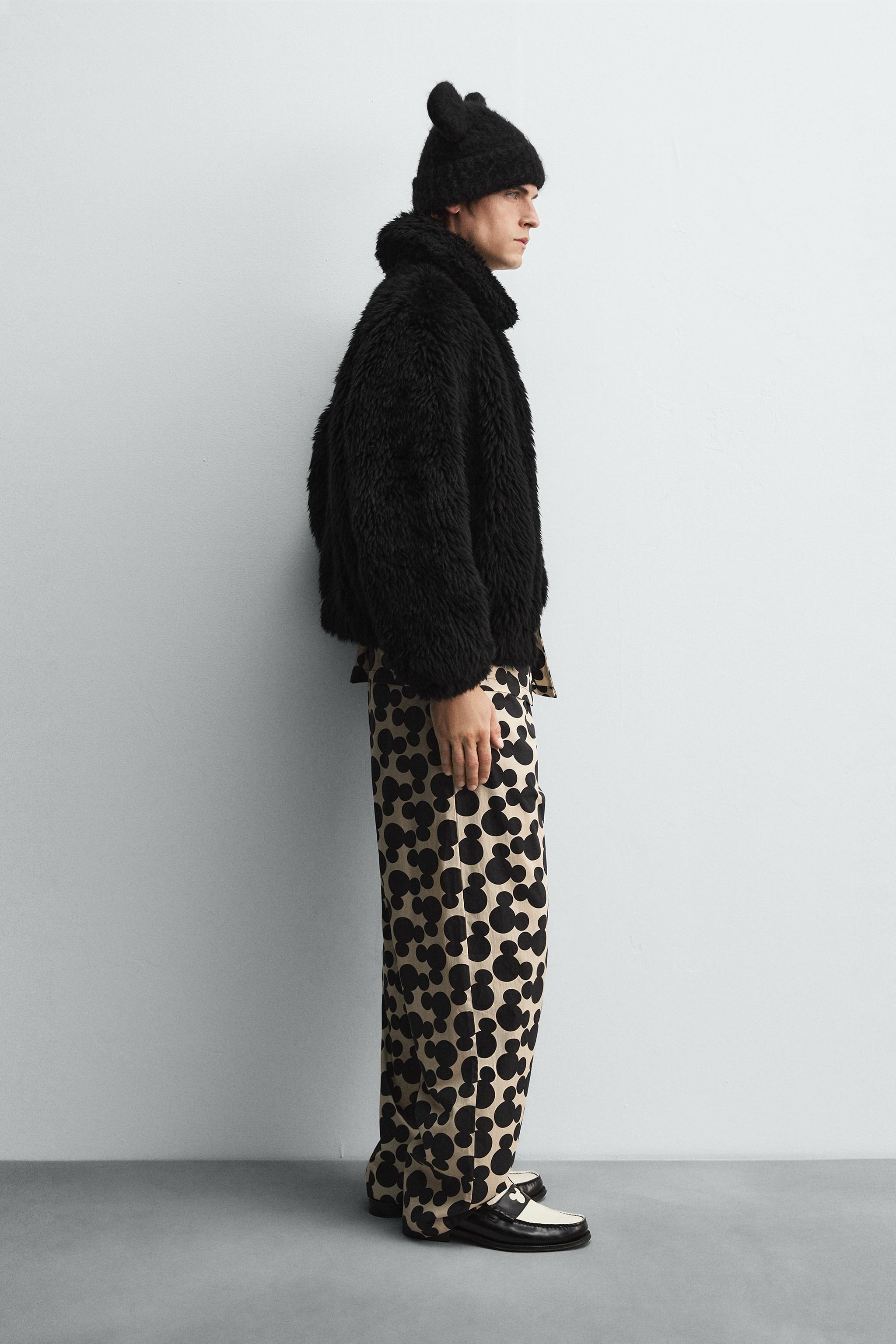 フェイクファー ジャケット HARRY LAMBERT FOR ZARA X DISNEY