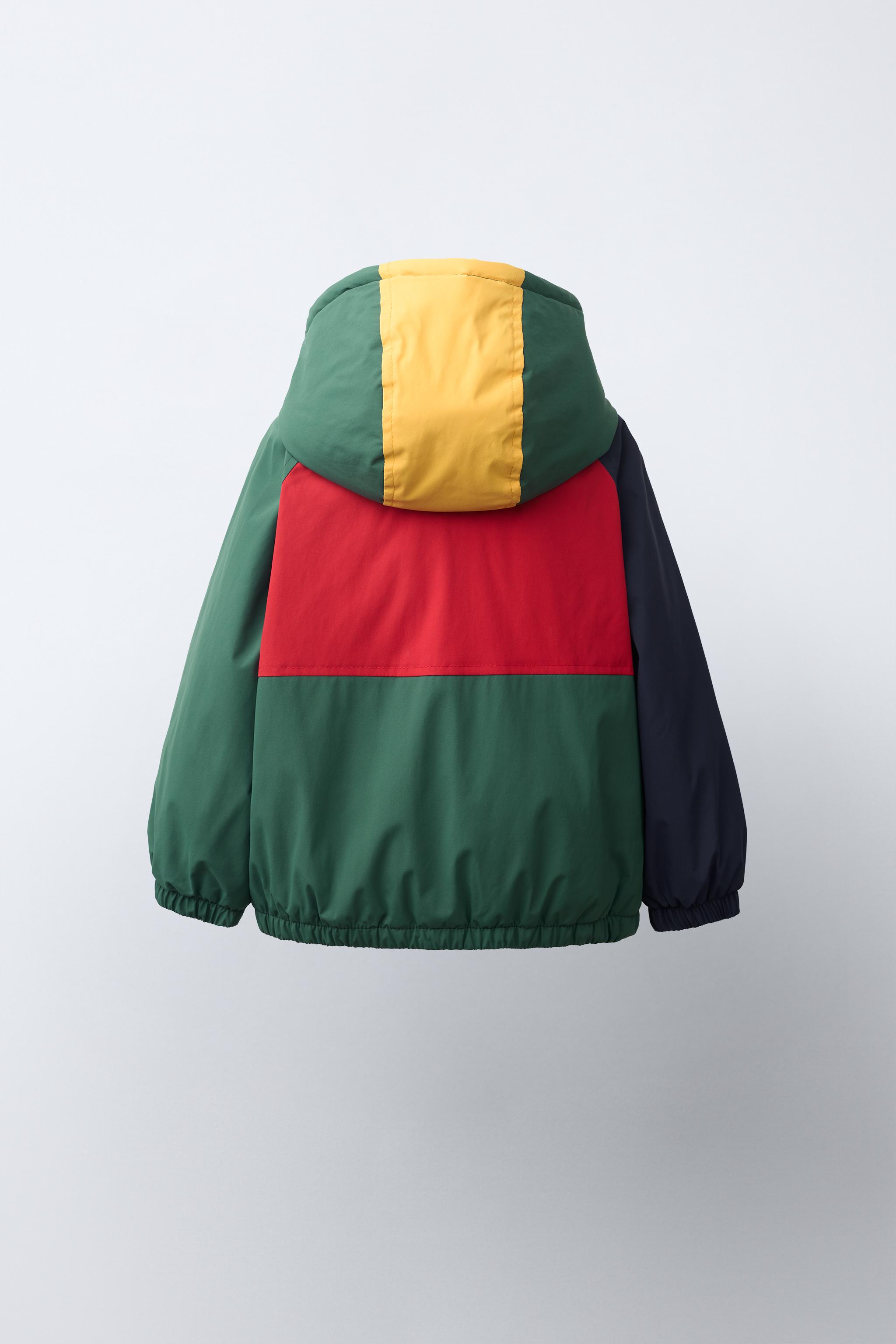 WATER REPELLENT COLORBLOCK PUFFER JACKET