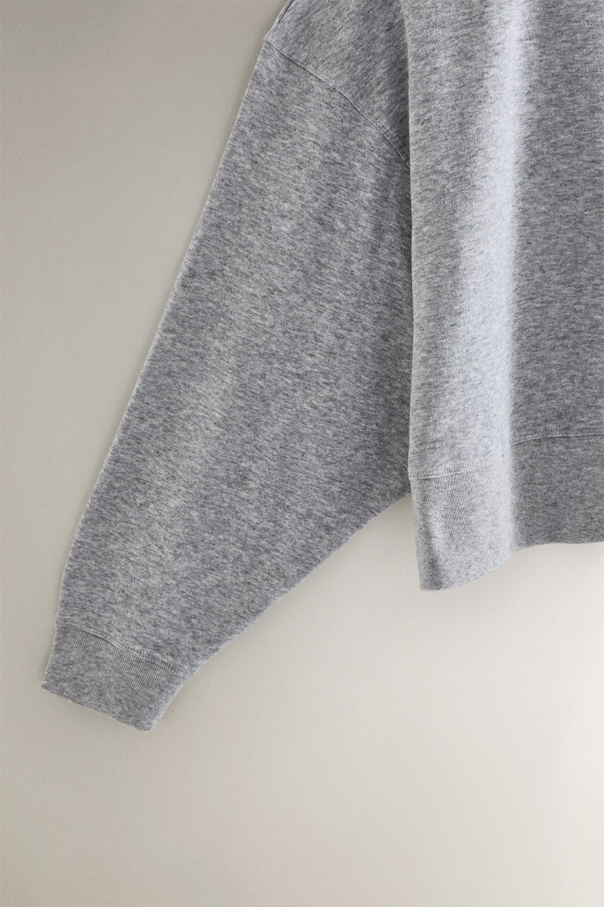 COTTON COLLAR SWEATSHIRT