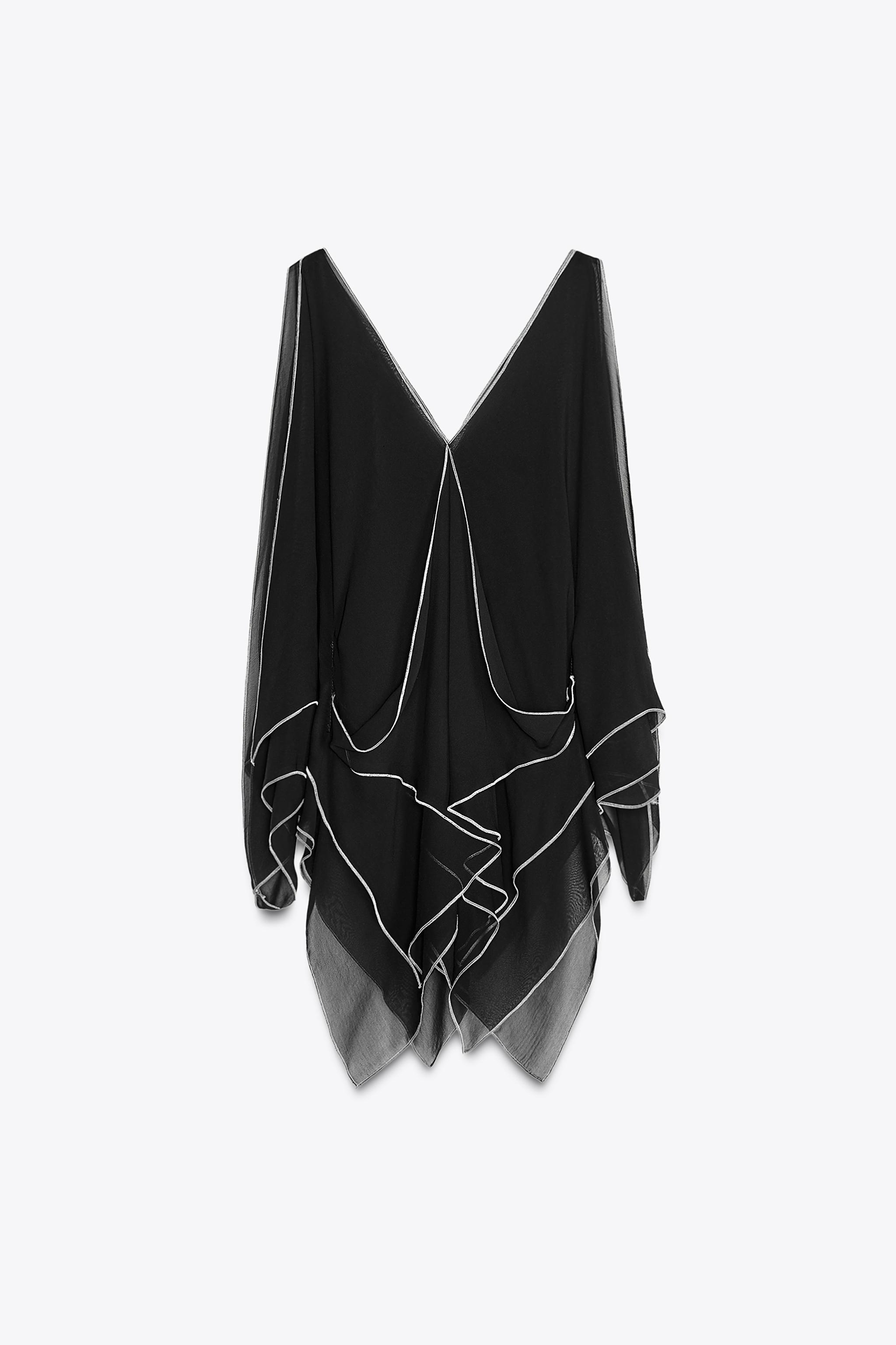 ZW COLLECTION ASYMMETRIC TOP - Black | ZARA United States ZW COLLECTION ASYMMETRIC TOP - Black | ZARA United States