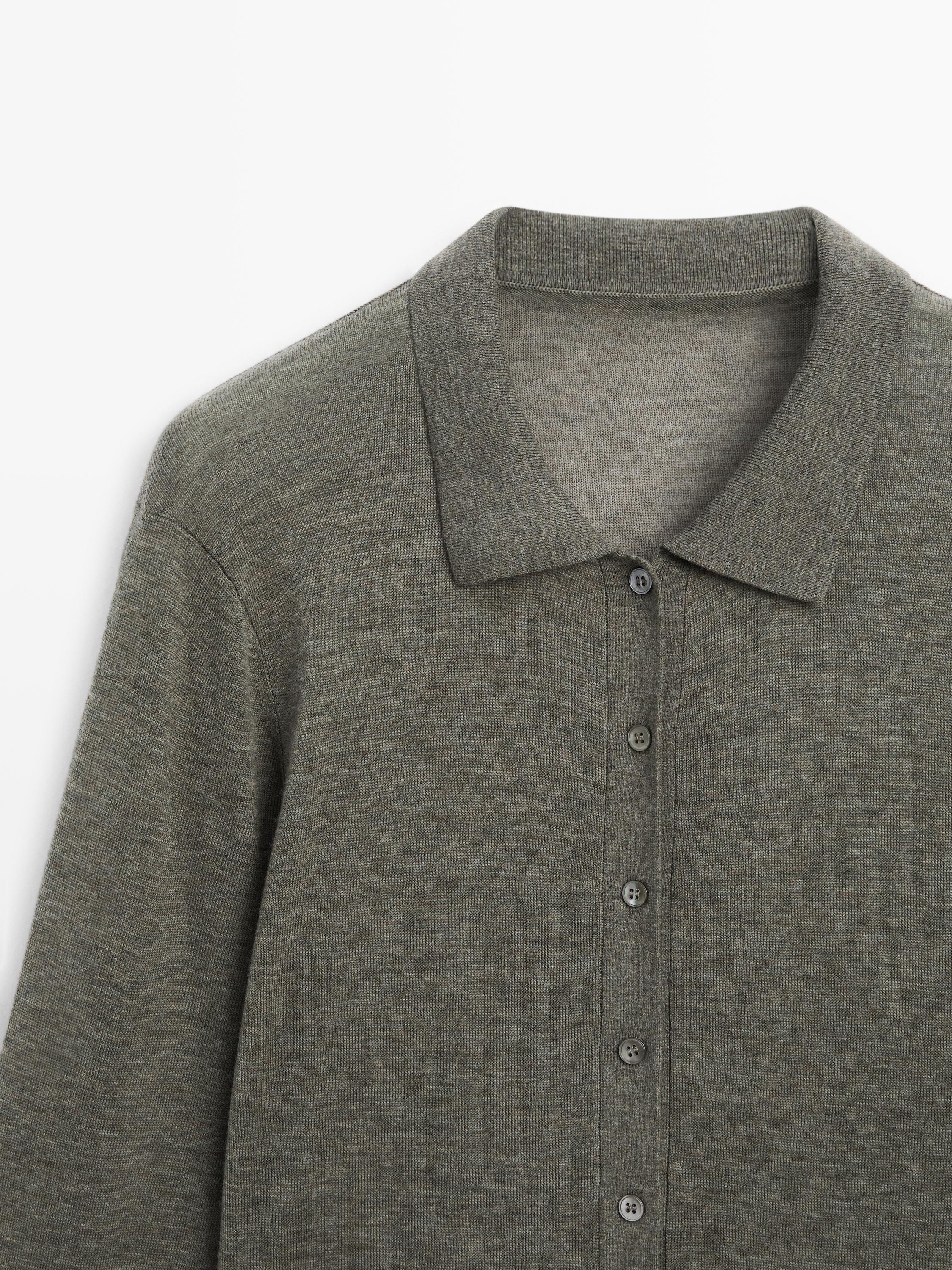 Wool knit cardigan - Studio