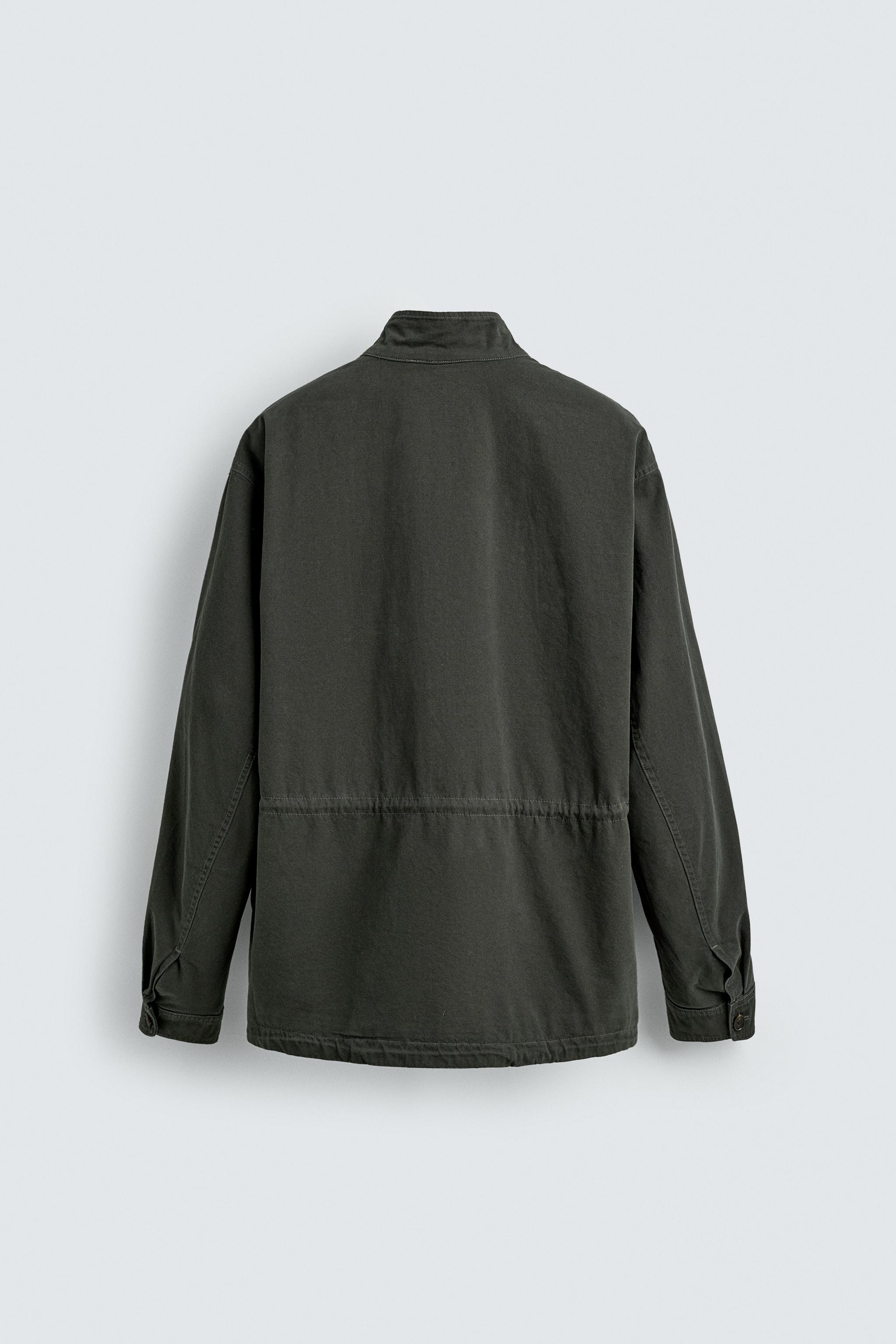 WASHED UTILITY POCKET JACKET