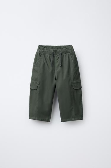 SOFT TOUCH CARGO TROUSERS - Petrol blue by Zara