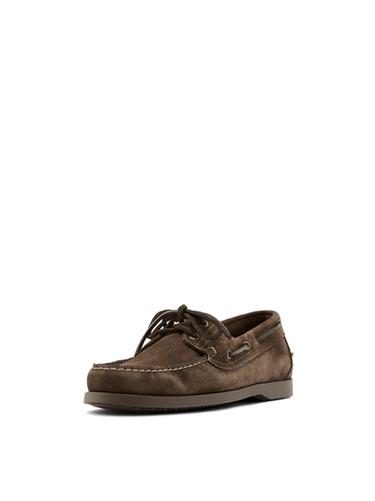 Zara Leather deck shoes - Stone Gray