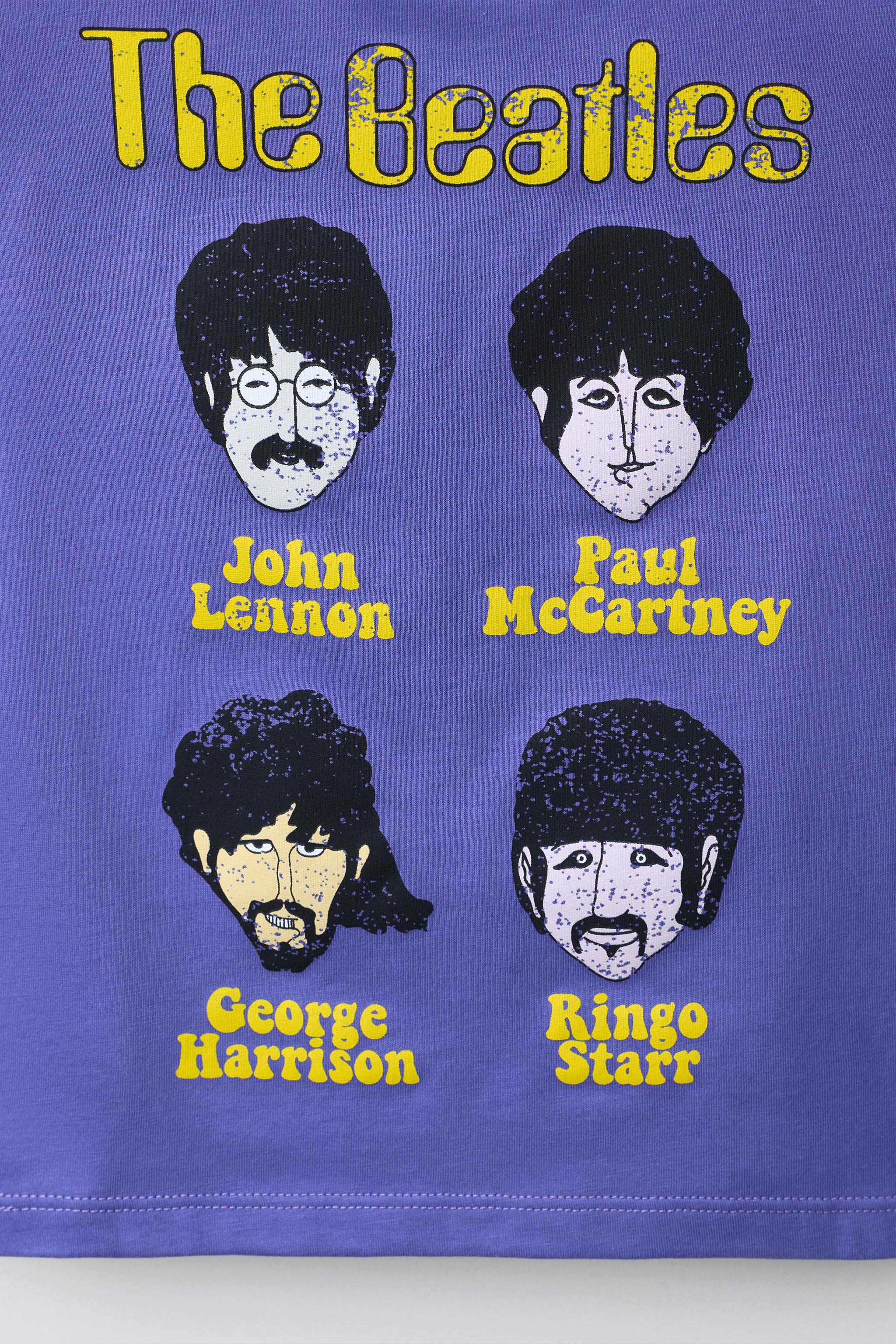 新品☆ZARA ザラ×ビートルズ BEATLES デザインTシャツ THE BEATLES ® SUBMARINE T-SHIRT - Blue | ZARA Thailand