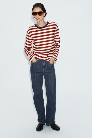 WIDE STRIPE T-SHIRT — Striped 2