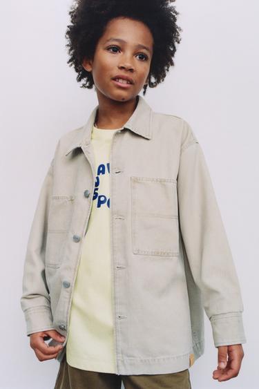 CANVAS OVERSHIRT - Sand by Zara - Image 4