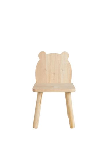 BEAR WOOD CHAIR - Light beige by Zara