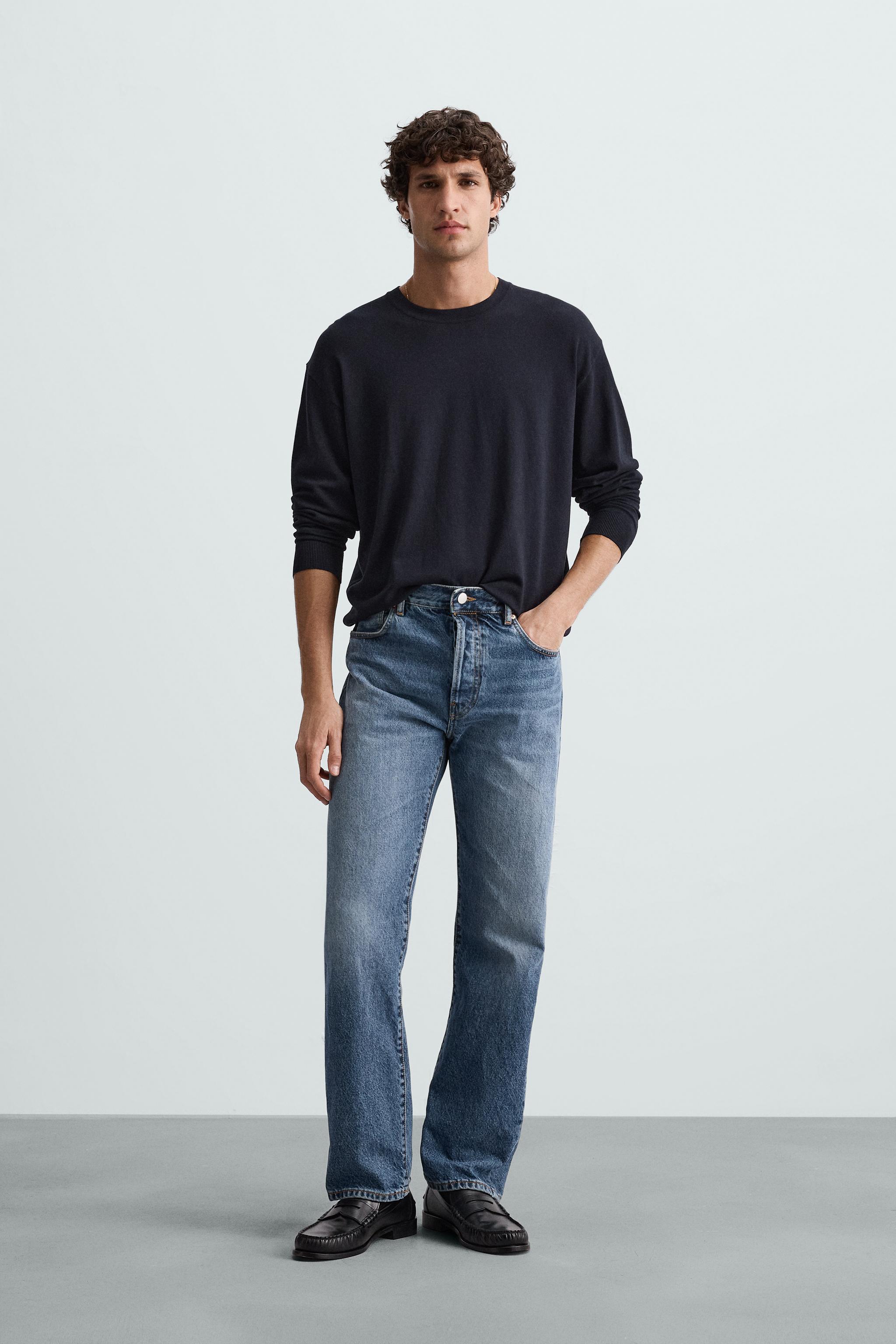 ゆう SUÉTER BÁSICO EM MISTURA DE VISCOSE - Azul-marinho | ZARA Brasil