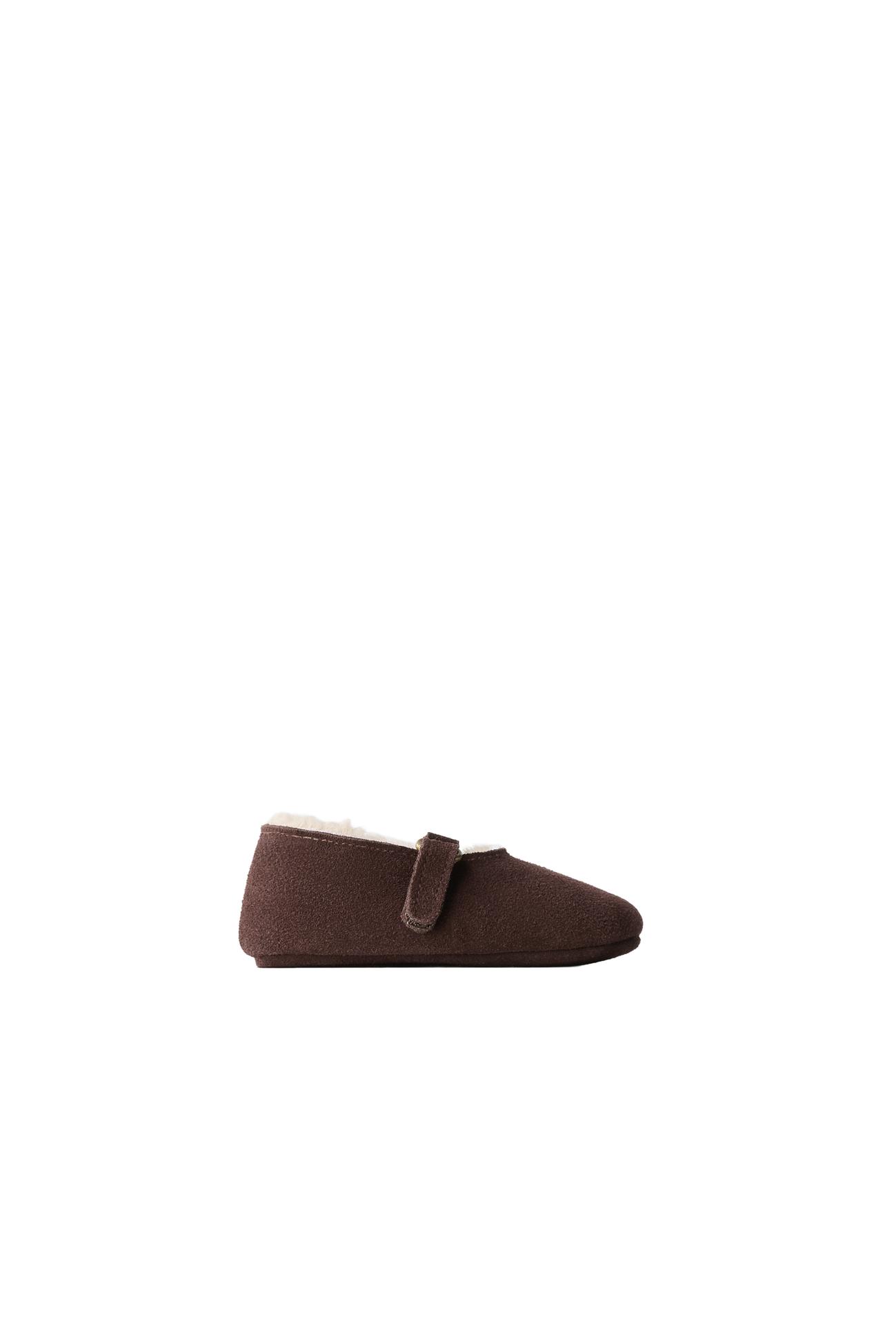 LEATHER BUCKLE BALLET FLAT