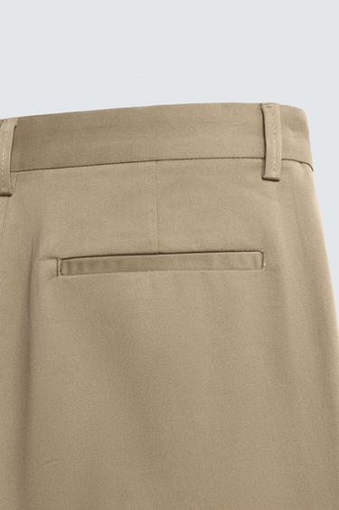SLIM FIT CHINO TROUSERS - camel by Zara - Image 8