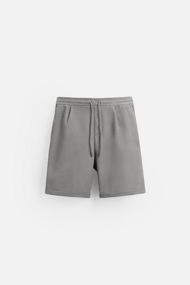 Zara UDOBNE BERMUDE – siva / bež