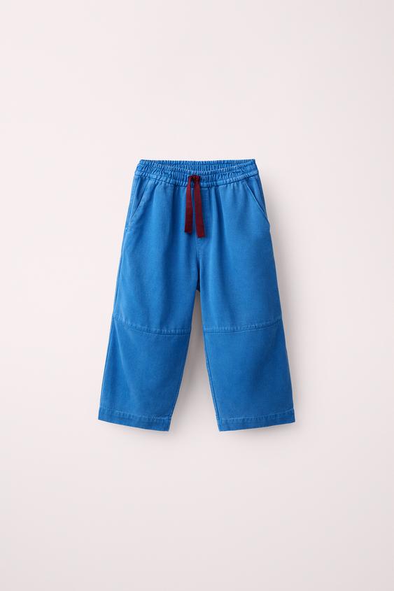 PANTALON DROIT CREATED BY CARAMEL LONDON X ZARA - Bleu de Zara - Image 0