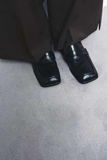 MOCASSINS EN CUIR ÉDITION LIMITÉE - Noir de Zara - Image 4