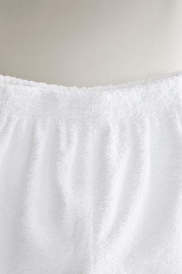 SHORT TISSU ÉPONGE EXTRA DOUX - Blanc de Zara - Image 1