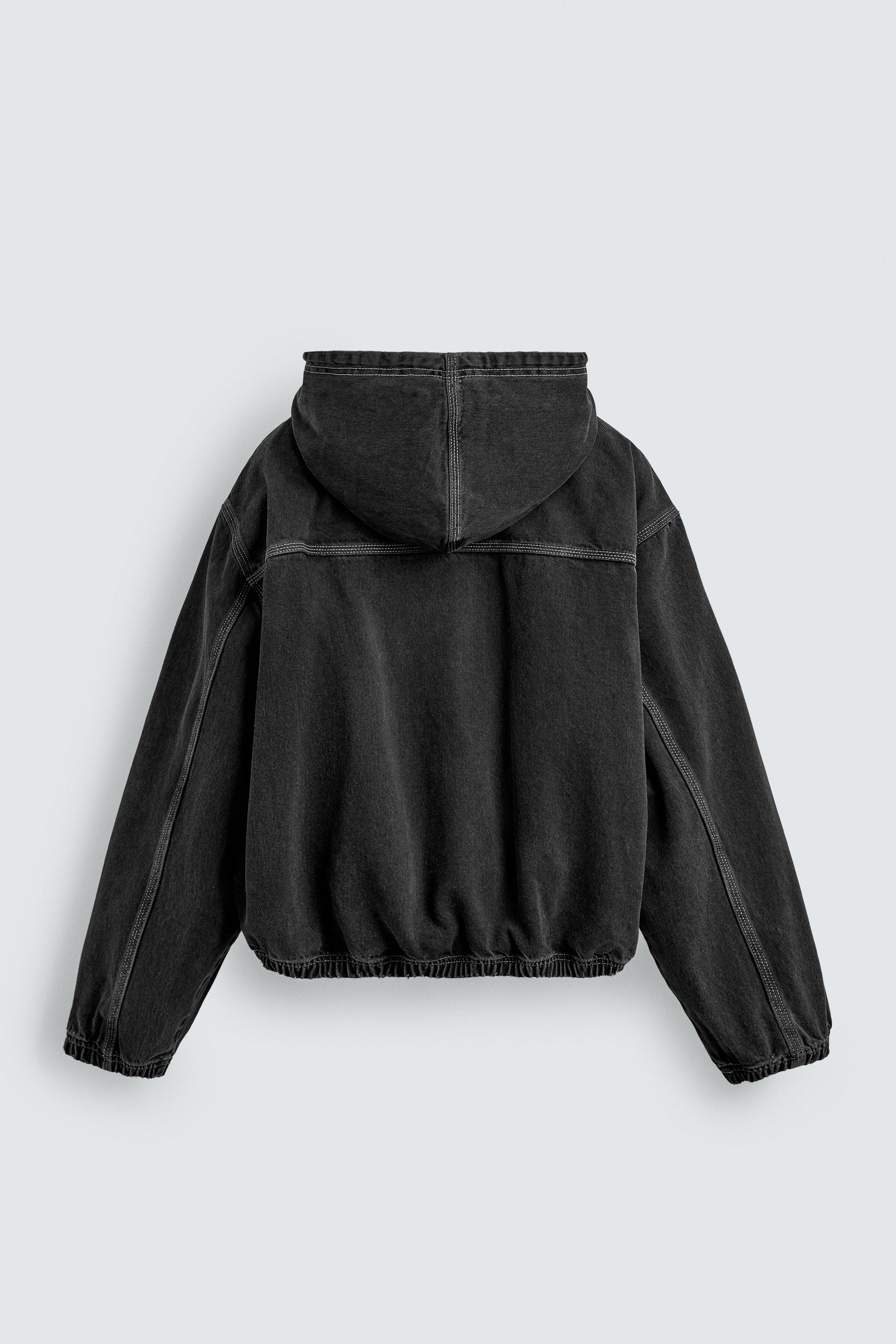 WASHED HOODED JACKET - Light blue | ZARA New Zealand